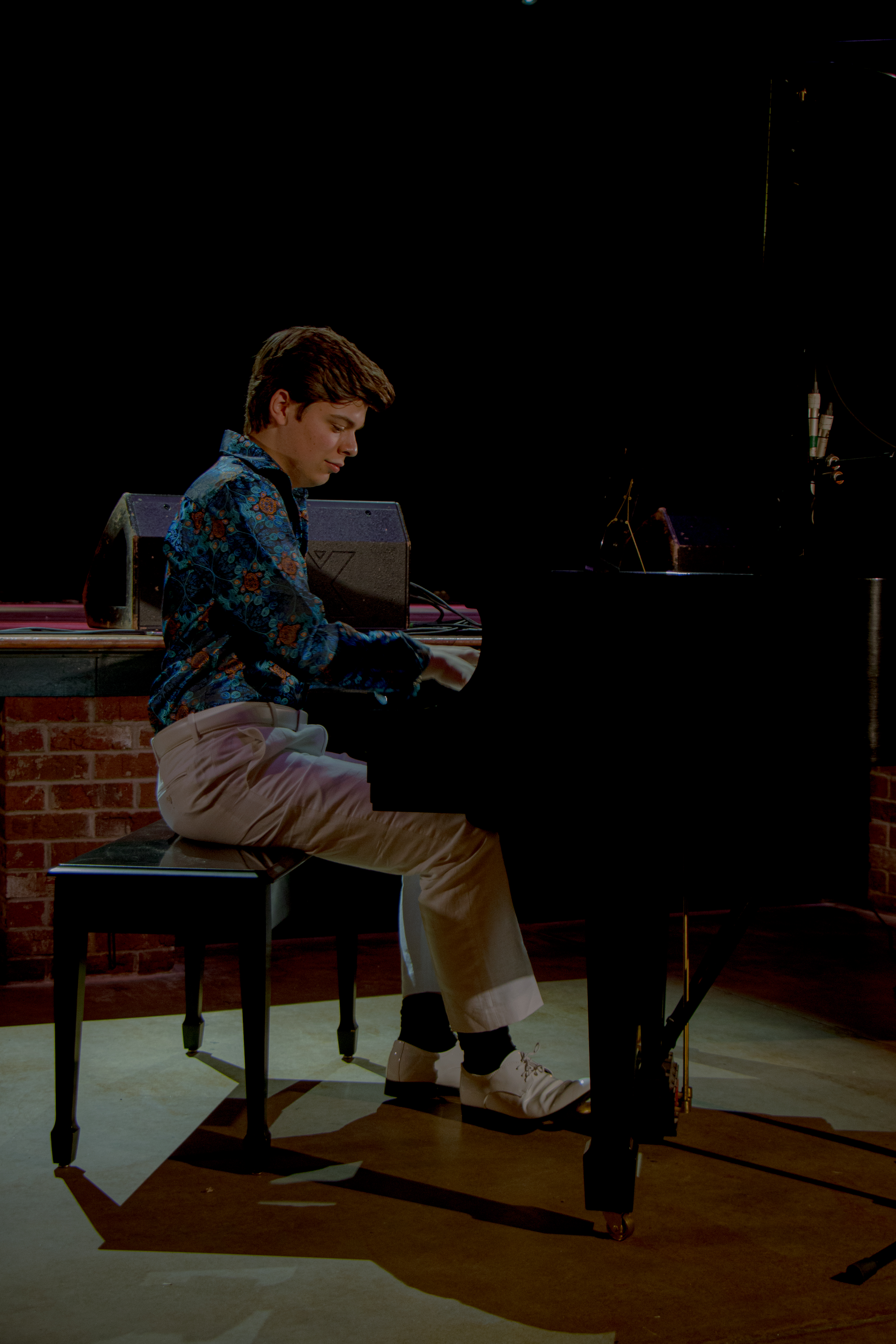 Michael Rainwater pianist close up performance shot